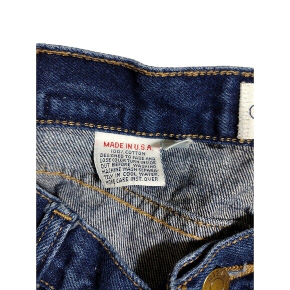 VTG 80's Calvin Klein Womens Size 11 Denim Blue Jeans High Rise Dark Wash Cotton - Picture 3 of 10